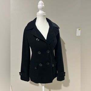 eclipse black wool coat